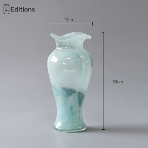 BlueMist Glass Vase