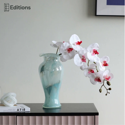 BlueMist Glass Vase