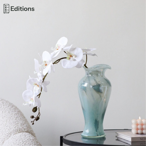 BlueMist Glass Vase