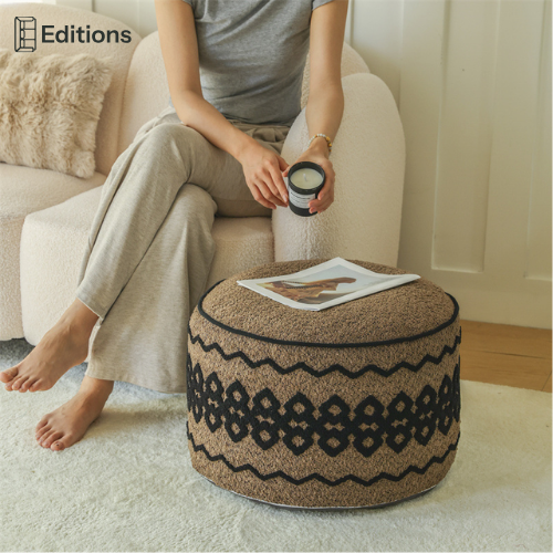 LoomWeave Pouf