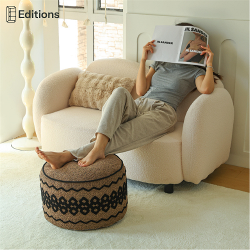 LoomWeave Pouf