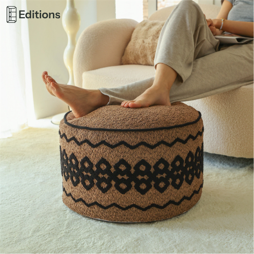 LoomWeave Pouf