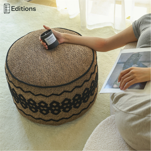 LoomWeave Pouf