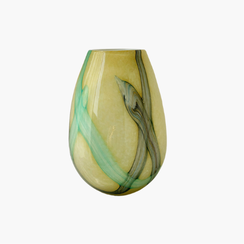 Sunset Swirl Glass Vase