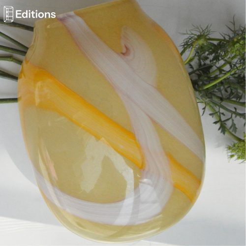 Sunset Swirl Glass Vase