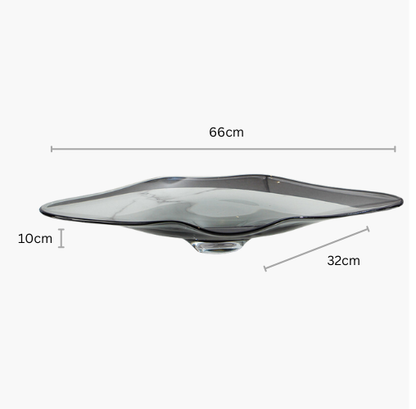 RippleFlow Glass Tray